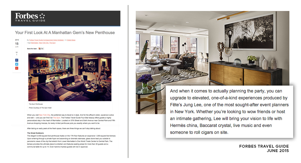 Forbes Travel Guide Quin Hotel