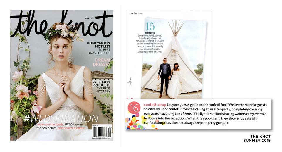 Jung Lee Wedding Panner in The Knot Summer 2015